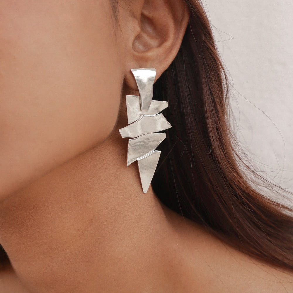 Stacked Earrings silver - House of Pehr - Image 6