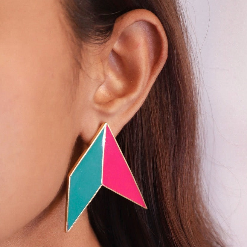 Pehr Origami Bird Enamelled Earring - House of Pehr  - Image 1