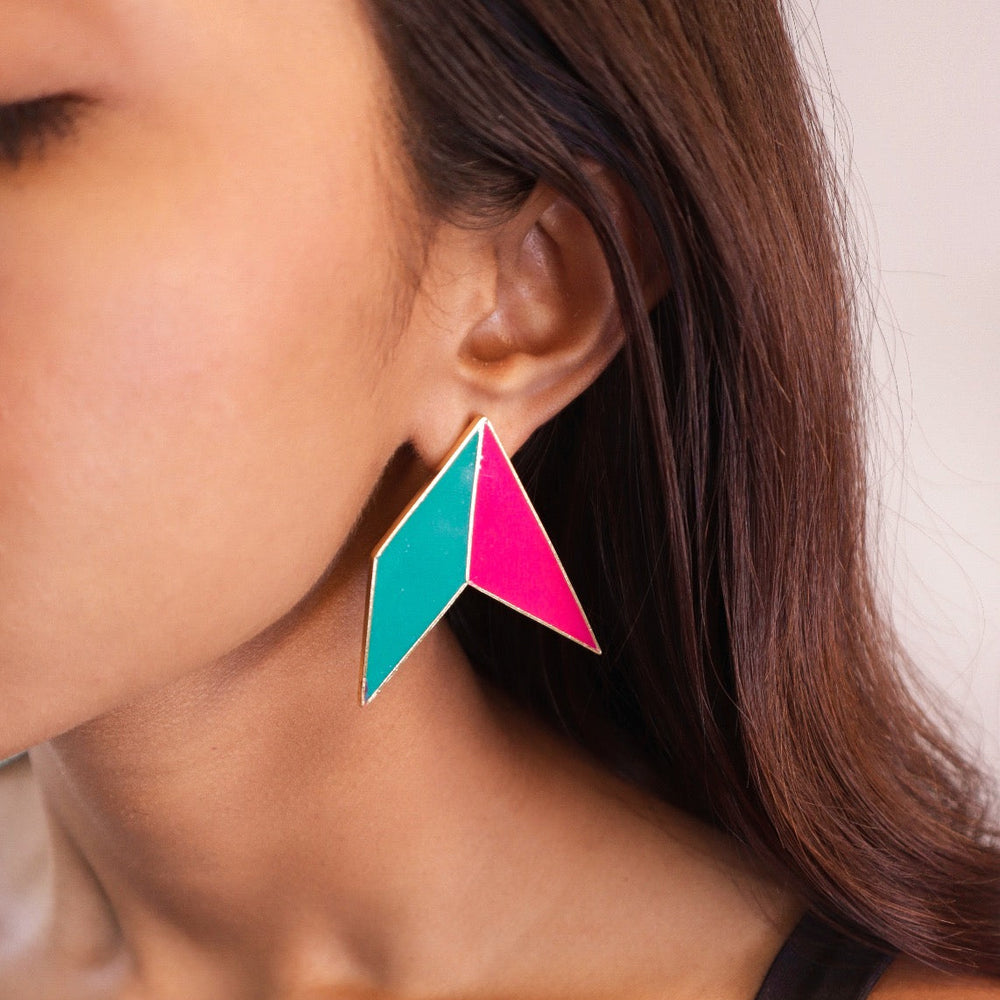 Pehr Origami Bird Enamelled Earring - House of Pehr  - Image 3