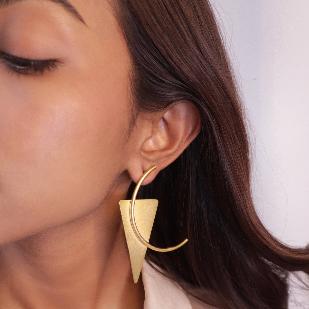 Pehr Bermuda Earrings Golden - Pehr Adorning Time - Image 3