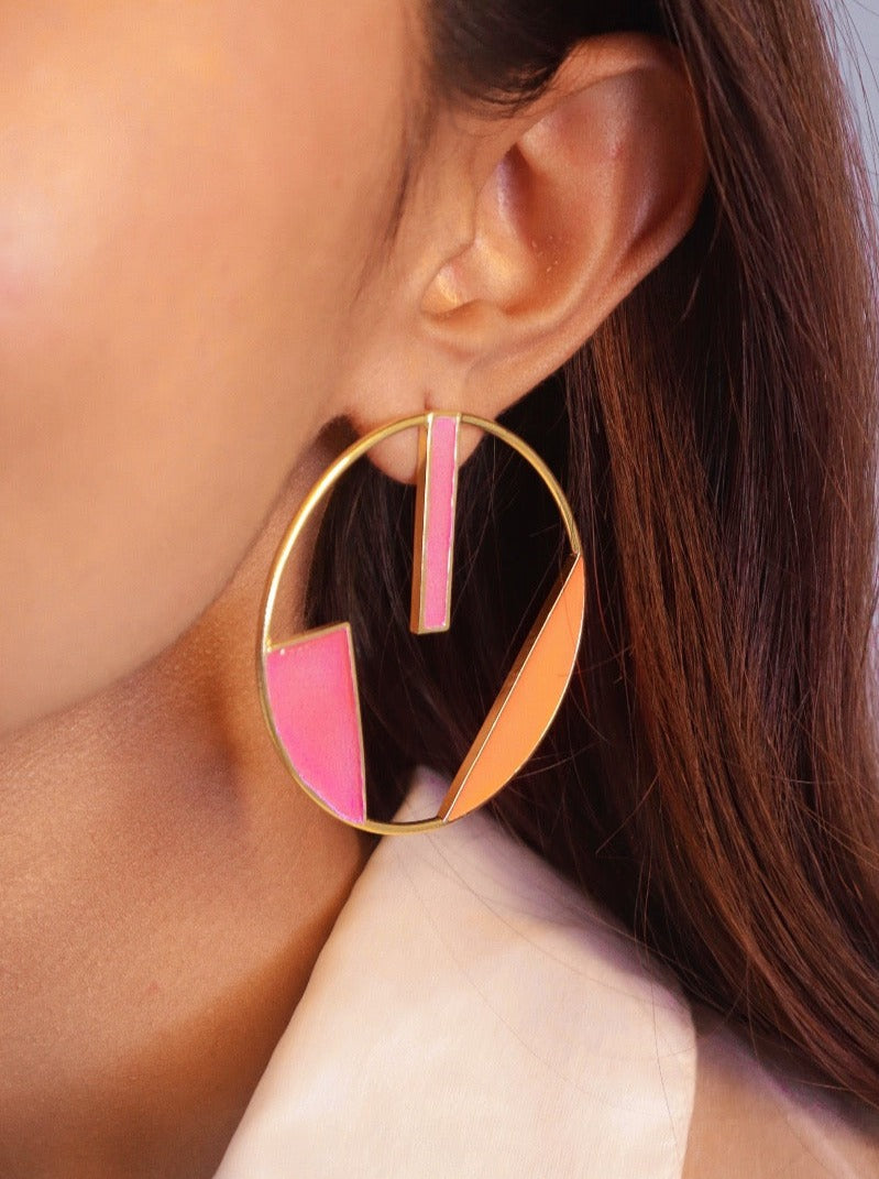 Pehr Hoopla Enamelled Earrings - Pehr Adorning Time