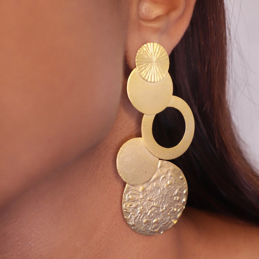 Luna Earrings Golden - House of Pehr  - Image 5