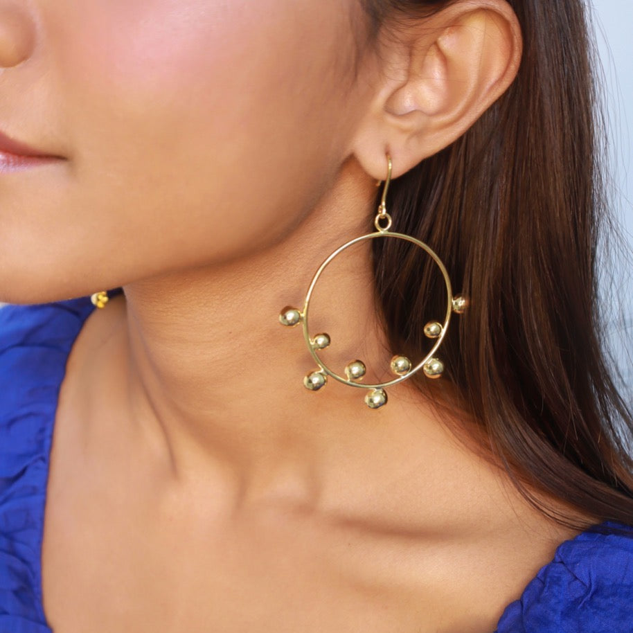 Pehr Zeus Gold Hoops - Pehr Adorning Time - Image 5