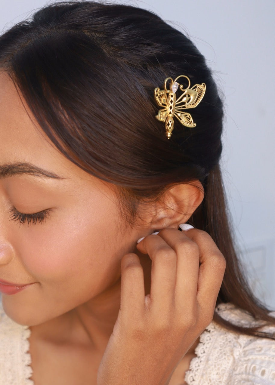 Pehr Dragonfly Hairpin Gold - Pehr Adorning Time