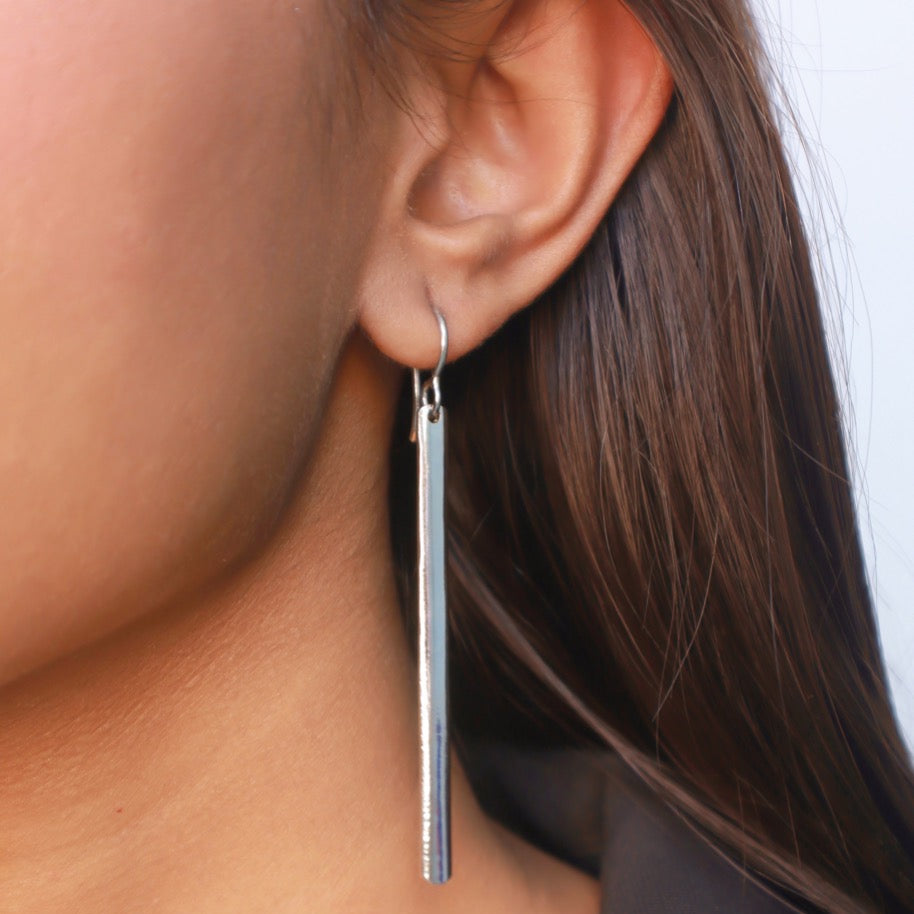 Pehr Drop Earrings Silver - Pehr Adorning Time - Image 7
