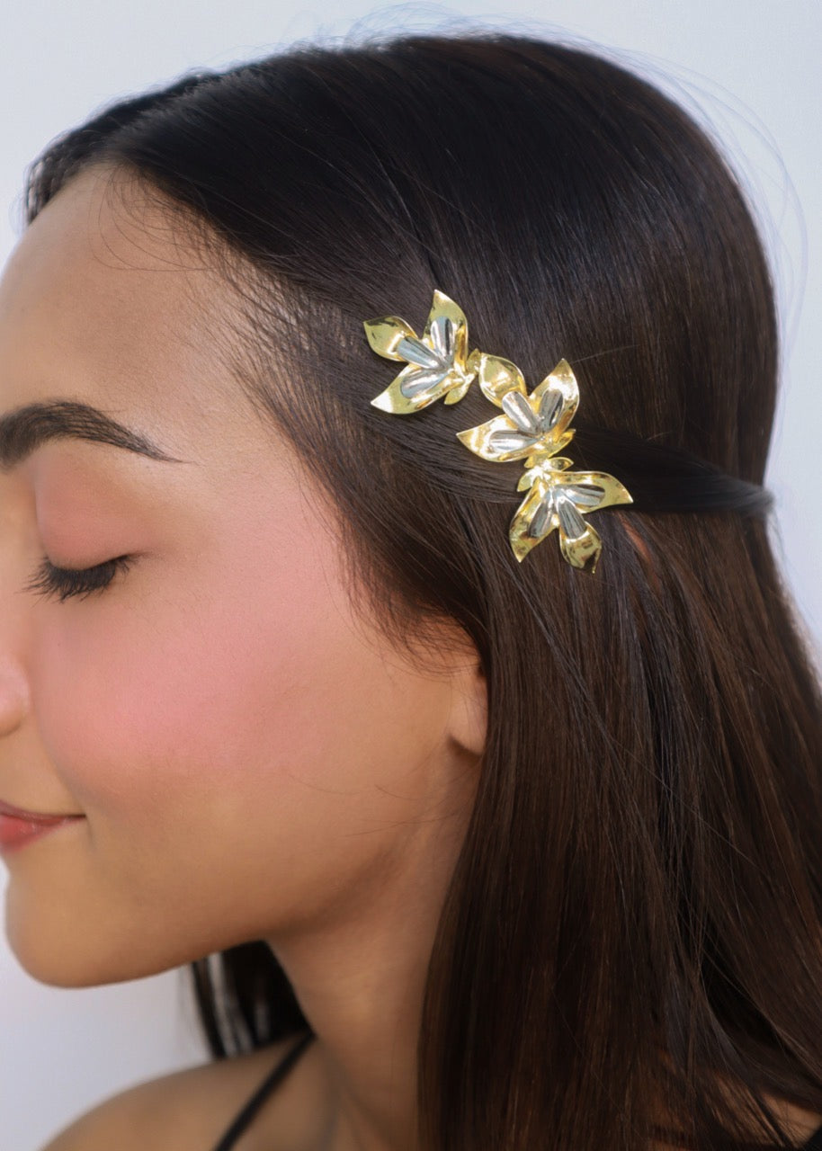 Gold Spring Blossom Hairpin - Pehr Adorning Time 