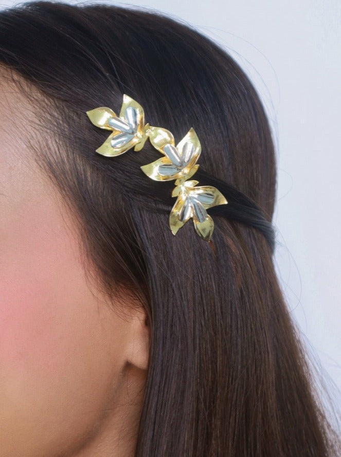 Gold Spring Blossom Hairpin - Pehr Adorning Time 