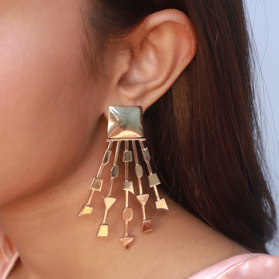 Pehr Kama Drop Earrings Rose Gold - Pehr - Image 2