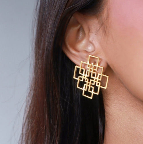 Maya Studs Golden - House of Pehr