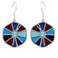 Aqua Hexagon Earrings | Hexagon Earrings | Pehr Silver