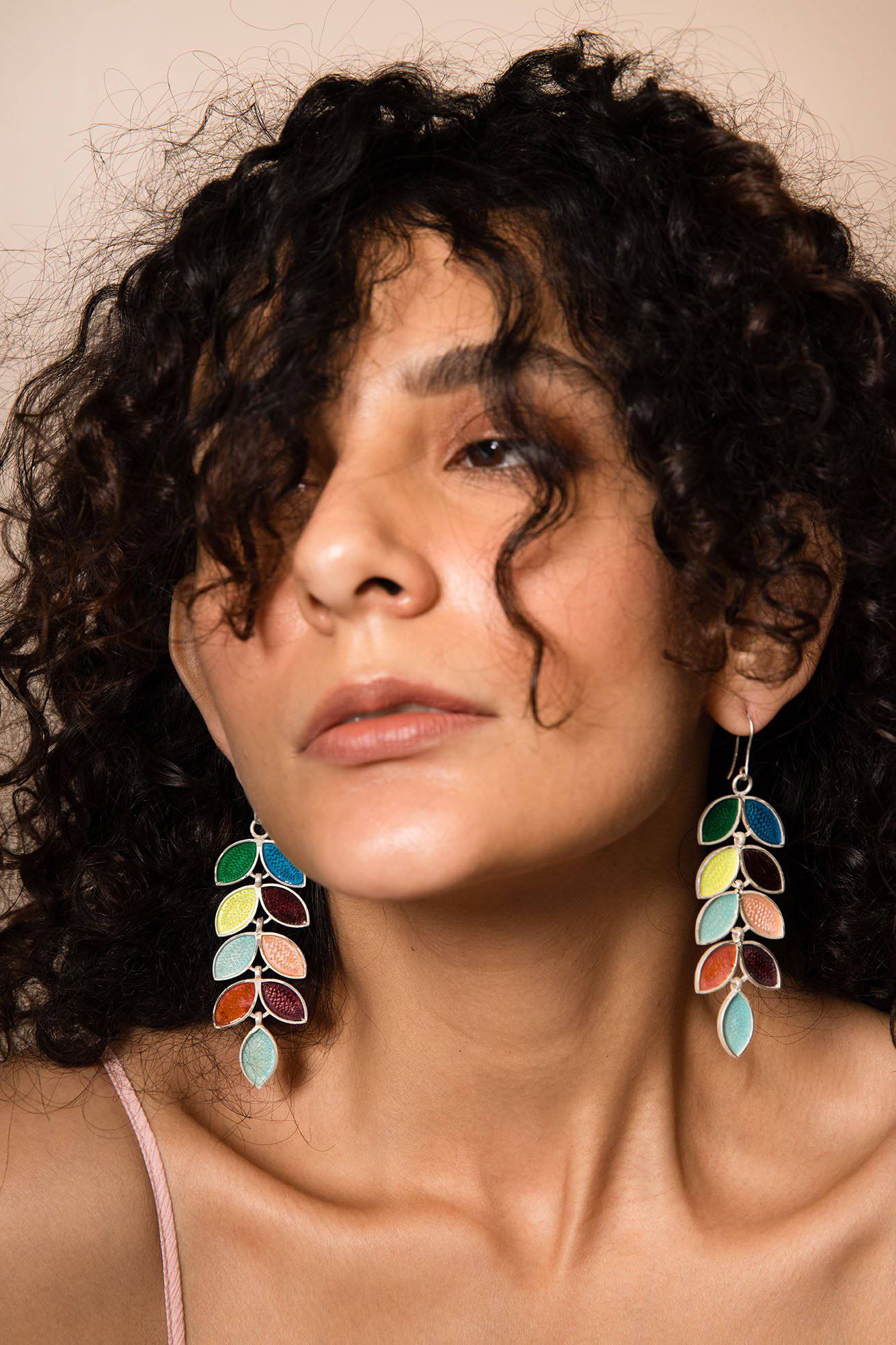 Sterling Silver Leaf Earrings | Silver Leaf Drop Earring | Pehr Silver