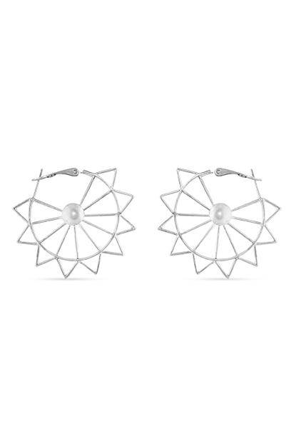 Pehr Star Silver Hoops - Pehr Adorning Time