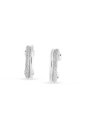 Pehr Twisted Hoops - Small Silver- Pehr Adorning Time