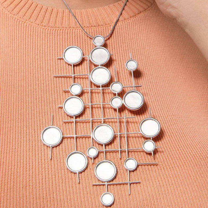 Cross and Noughts Pendant | Pendant Necklace | House of Pehr - Image 2