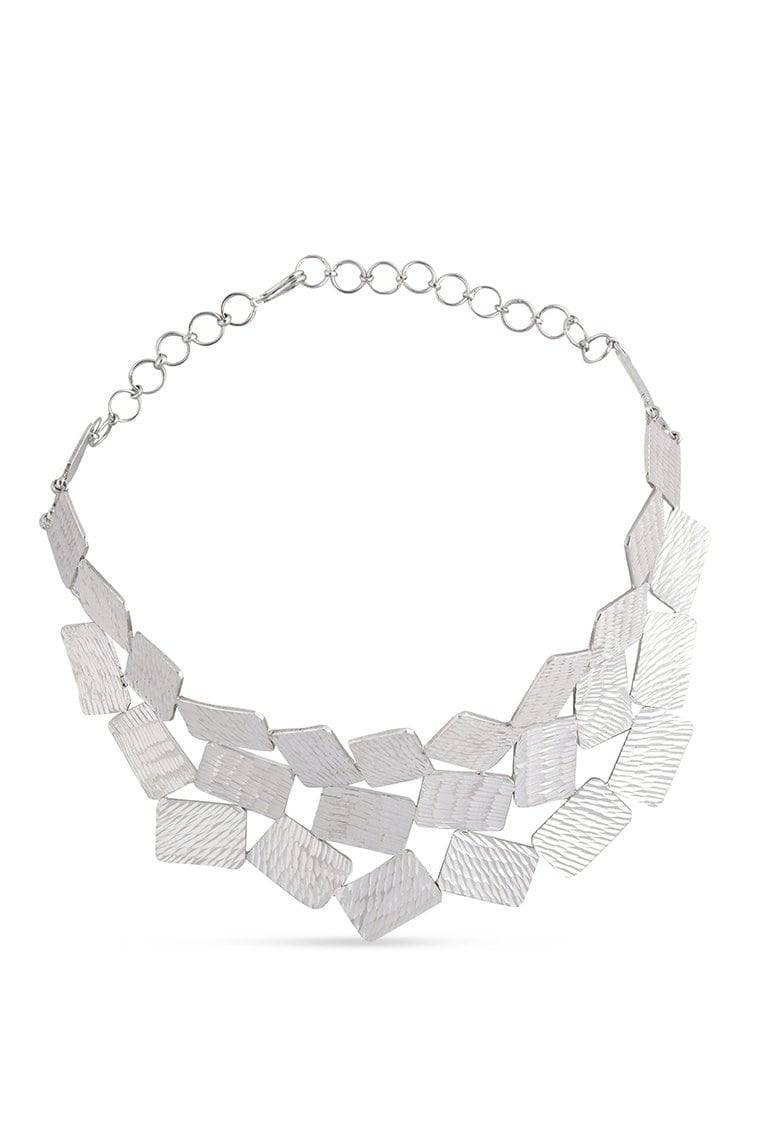 Pehr Etched Collar Necklace | Silver Collar Necklace | HouseofPehr